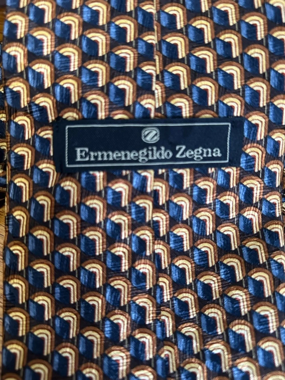 Ermenegildo Zegna 100% Silk Tie Made it Italy Luxury Designer Men’s VTG